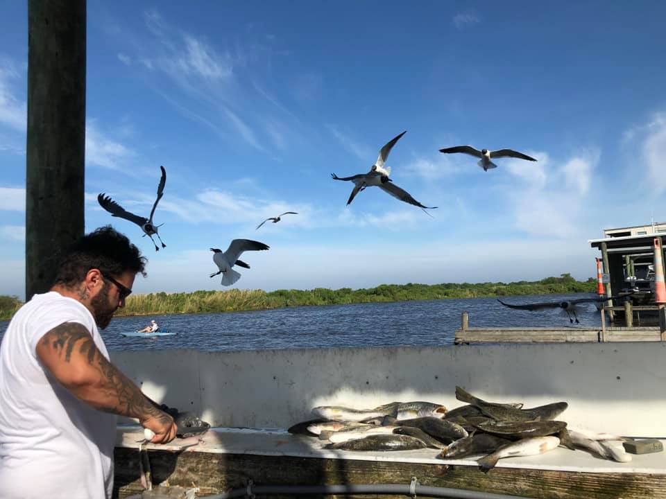 Beautiful day at Sweetwater Marina….. need your fish cleaned call Tony!!